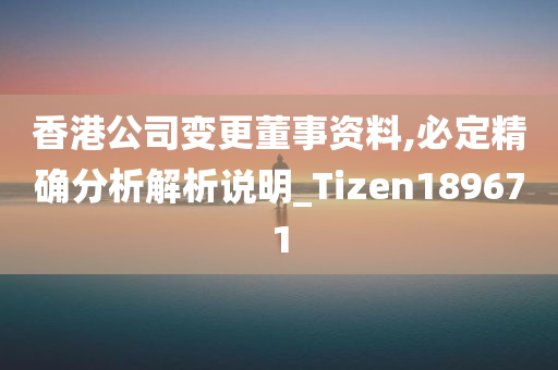 香港公司变更董事资料,必定精确分析解析说明_Tizen189671