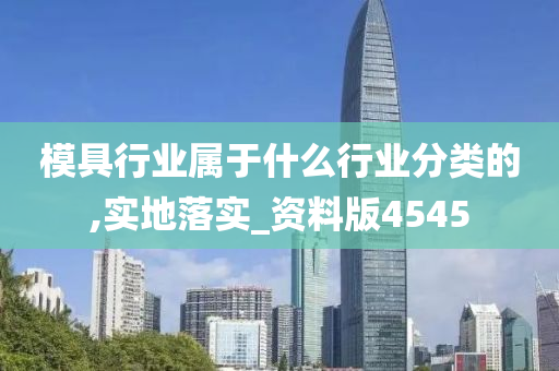 模具行业属于什么行业分类的,实地落实_资料版4545