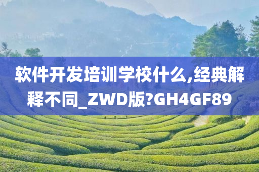 软件开发培训学校什么,经典解释不同_ZWD版?GH4GF89