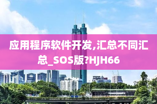 应用程序软件开发,汇总不同汇总_SOS版?HJH66