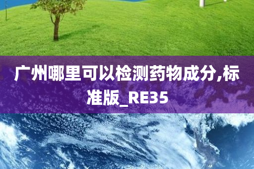 广州哪里可以检测药物成分,标准版_RE35