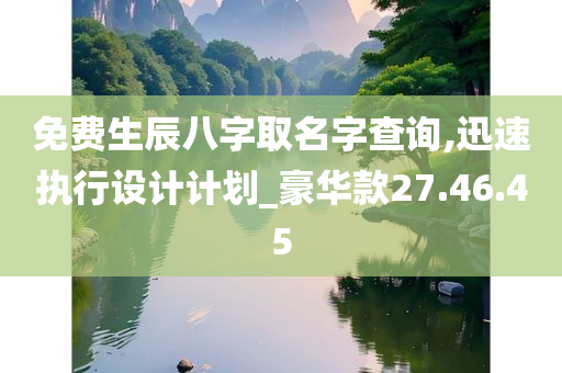 免费生辰八字取名字查询,迅速执行设计计划_豪华款27.46.45