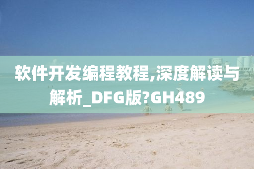 软件开发编程教程,深度解读与解析_DFG版?GH489