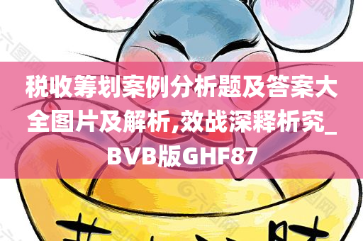 税收筹划案例分析题及答案大全图片及解析,效战深释析究_BVB版GHF87