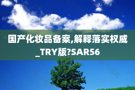 国产化妆品备案,解释落实权威_TRY版?SAR56