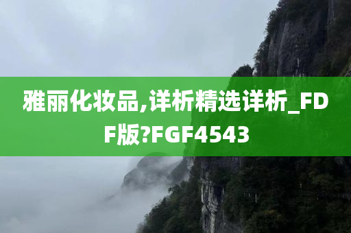 雅丽化妆品,详析精选详析_FDF版?FGF4543