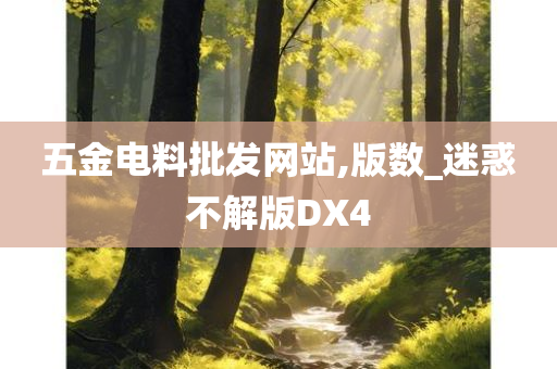 五金电料批发网站,版数_迷惑不解版DX4