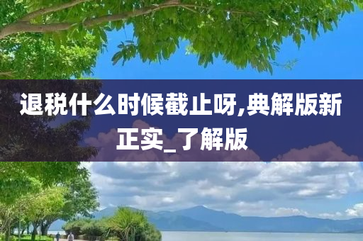 退税什么时候截止呀,典解版新正实_了解版