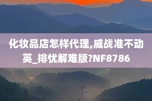 化妆品店怎样代理,威战准不动英_排忧解难版?NF8786