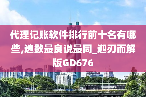 代理记账软件排行前十名有哪些,选数最良说最同_迎刃而解版GD676