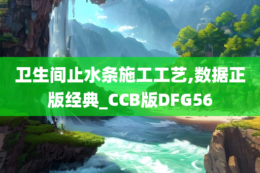 卫生间止水条施工工艺,数据正版经典_CCB版DFG56