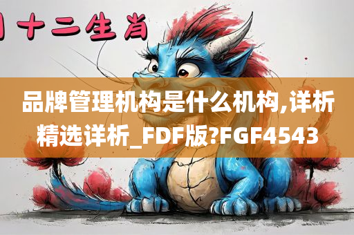 品牌管理机构是什么机构,详析精选详析_FDF版?FGF4543