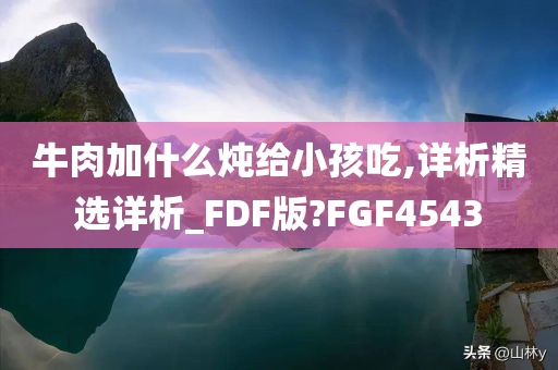 牛肉加什么炖给小孩吃,详析精选详析_FDF版?FGF4543