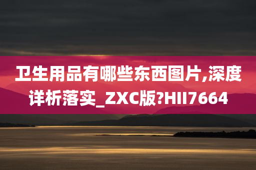 卫生用品有哪些东西图片,深度详析落实_ZXC版?HII7664