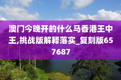 澳门今晚开的什么马香港王中王,挑战版解释落实_复刻版657687