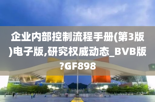 企业内部控制流程手册(第3版)电子版,研究权威动态_BVB版?GF898