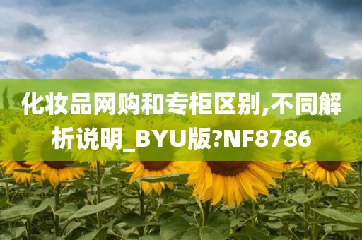 化妆品网购和专柜区别,不同解析说明_BYU版?NF8786