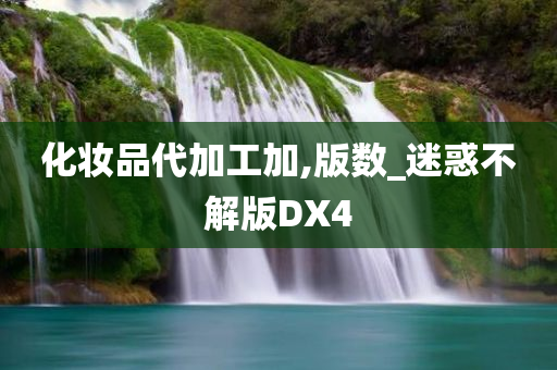 化妆品代加工加,版数_迷惑不解版DX4