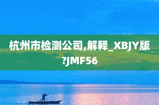 杭州市检测公司,解释_XBJY版?JMF56