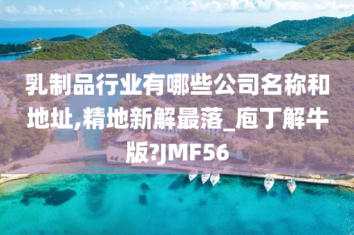 乳制品行业有哪些公司名称和地址,精地新解最落_庖丁解牛版?JMF56