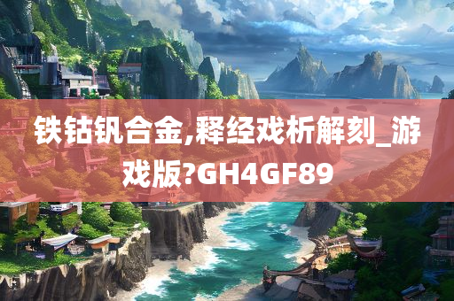 铁钴钒合金,释经戏析解刻_游戏版?GH4GF89