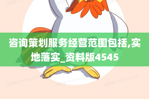 咨询策划服务经营范围包括,实地落实_资料版4545