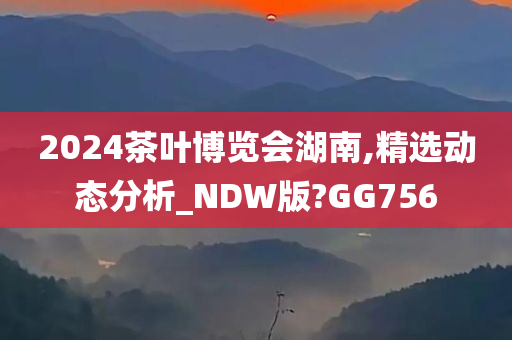 2024茶叶博览会湖南,精选动态分析_NDW版?GG756