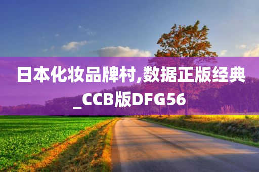 日本化妆品牌村,数据正版经典_CCB版DFG56