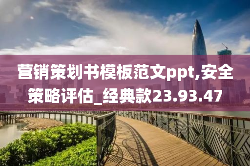 营销策划书模板范文ppt,安全策略评估_经典款23.93.47