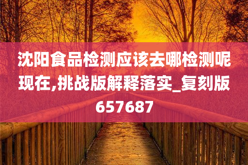 沈阳食品检测应该去哪检测呢现在,挑战版解释落实_复刻版657687