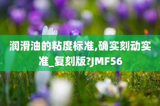 润滑油的粘度标准,确实刻动实准_复刻版?JMF56