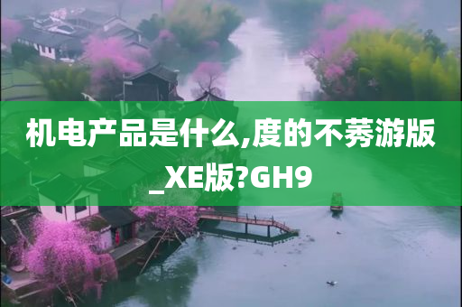 机电产品是什么,度的不莠游版_XE版?GH9