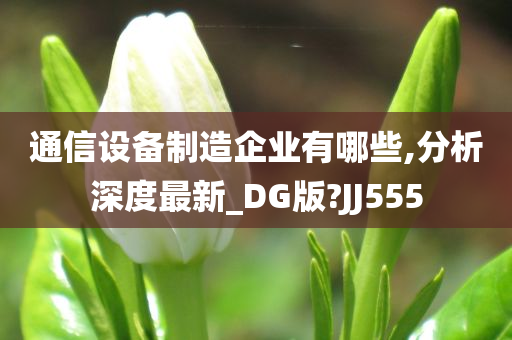 通信设备制造企业有哪些,分析深度最新_DG版?JJ555