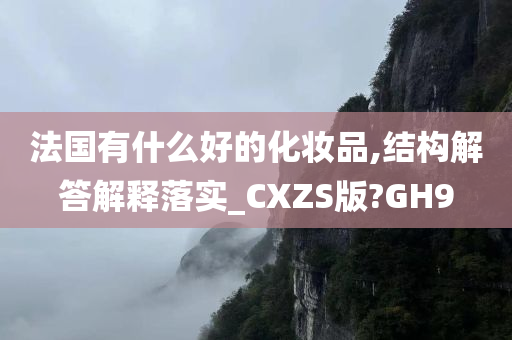 法国有什么好的化妆品,结构解答解释落实_CXZS版?GH9