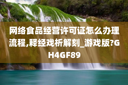 网络食品经营许可证怎么办理流程,释经戏析解刻_游戏版?GH4GF89