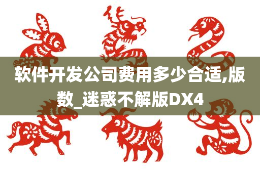 软件开发公司费用多少合适,版数_迷惑不解版DX4