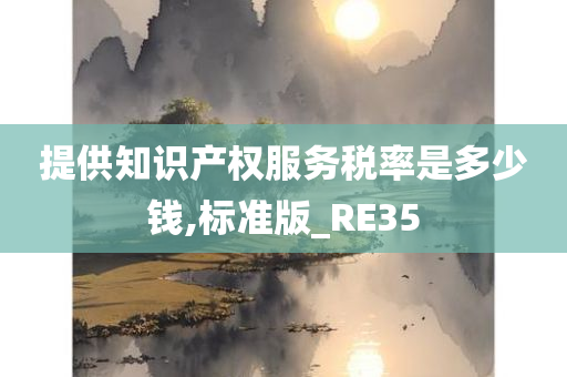 提供知识产权服务税率是多少钱,标准版_RE35