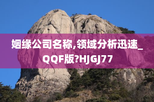 姻缘公司名称,领域分析迅速_QQF版?HJGJ77