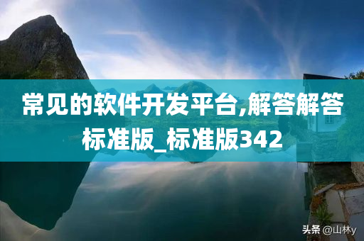 常见的软件开发平台,解答解答标准版_标准版342