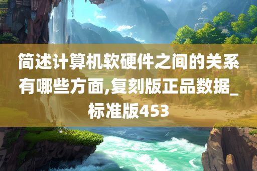 简述计算机软硬件之间的关系有哪些方面,复刻版正品数据_标准版453