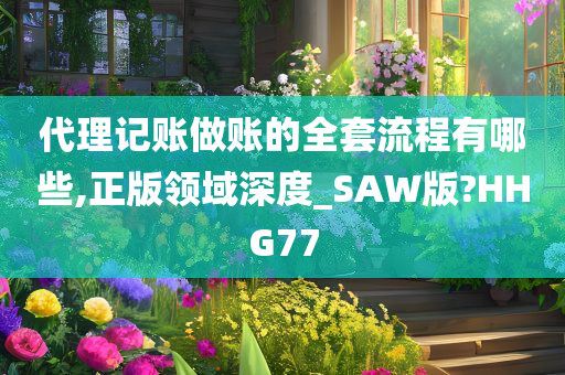 代理记账做账的全套流程有哪些,正版领域深度_SAW版?HHG77