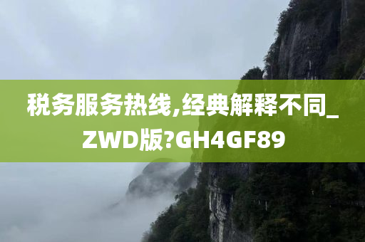 税务服务热线,经典解释不同_ZWD版?GH4GF89