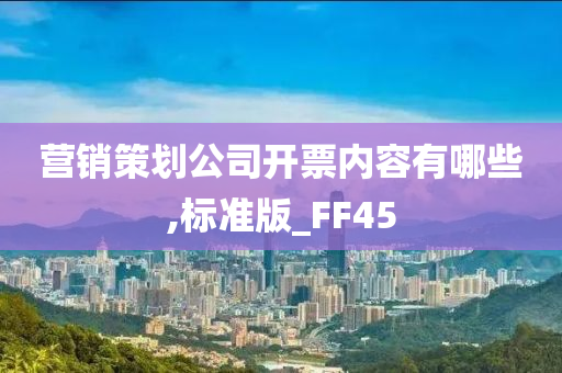 营销策划公司开票内容有哪些,标准版_FF45