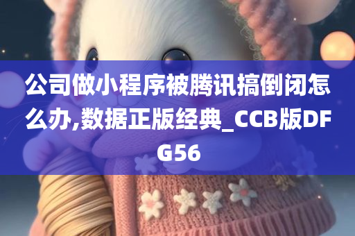 公司做小程序被腾讯搞倒闭怎么办,数据正版经典_CCB版DFG56