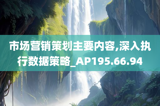 市场营销策划主要内容,深入执行数据策略_AP195.66.94