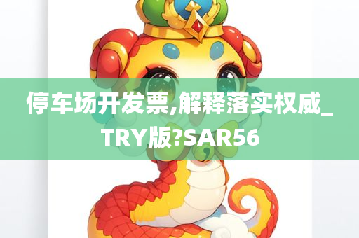 停车场开发票,解释落实权威_TRY版?SAR56