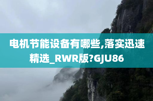 电机节能设备有哪些,落实迅速精选_RWR版?GJU86