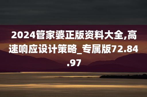 2024管家婆正版资料大全,高速响应设计策略_专属版72.84.97