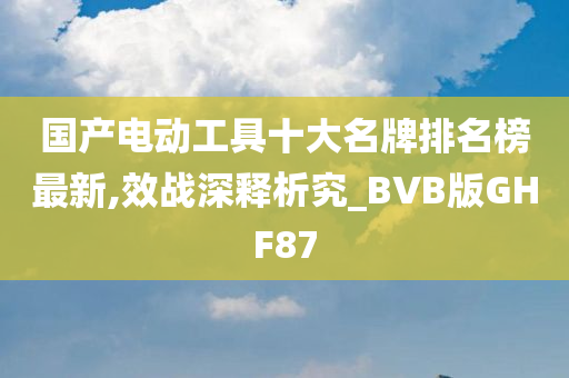 国产电动工具十大名牌排名榜最新,效战深释析究_BVB版GHF87