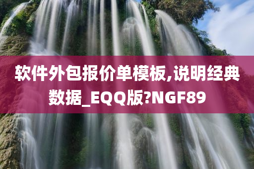 软件外包报价单模板,说明经典数据_EQQ版?NGF89